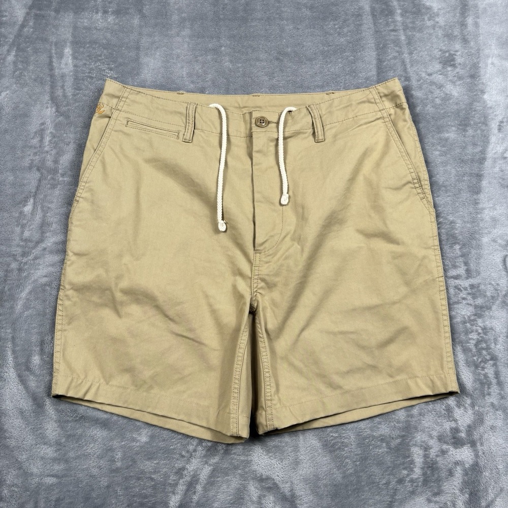 Birdwell Beach Britches Chino Shorts Men's 33 Khaki Style MA4026